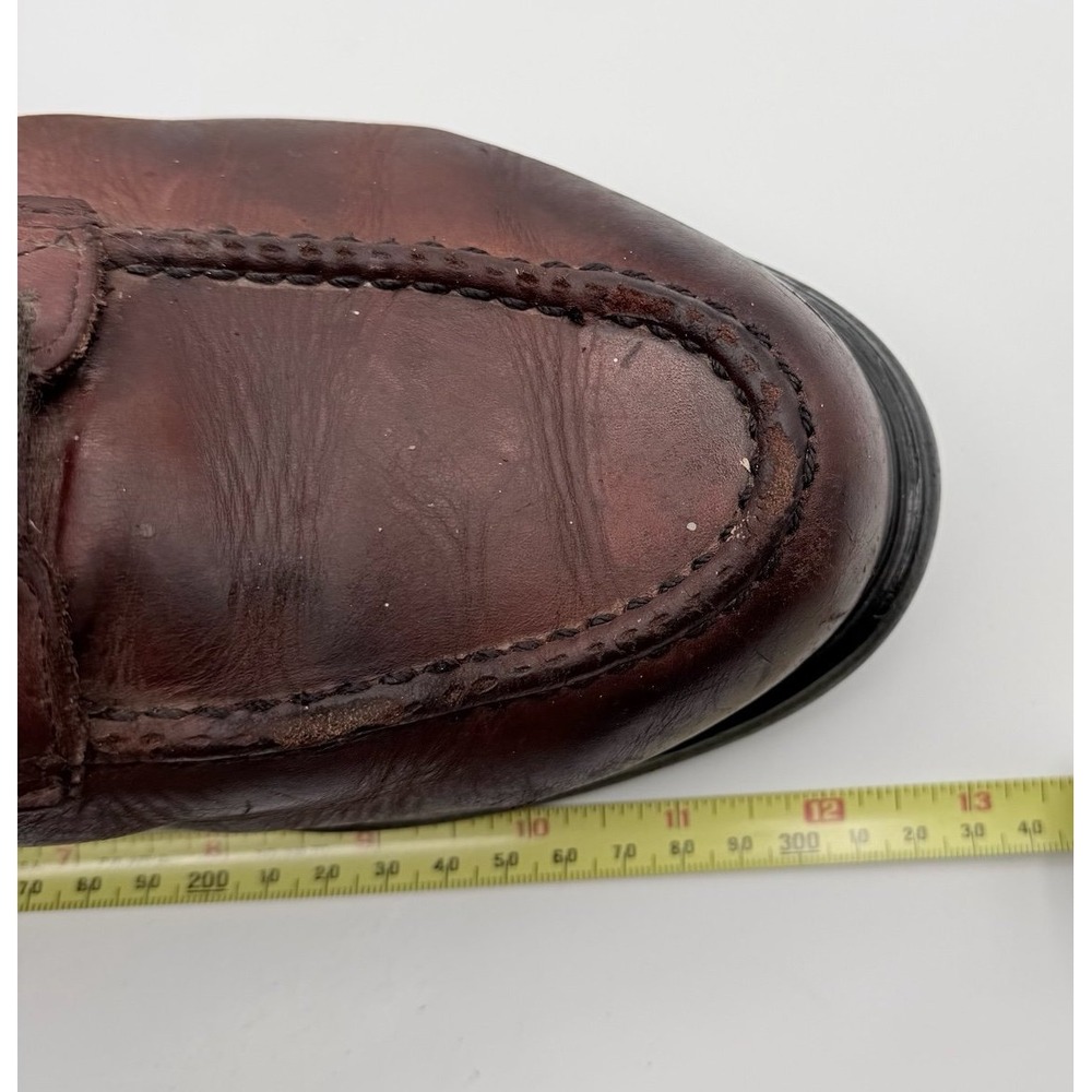 Vintage Red Wing 202 Heritage Leather Moc Toe Work Boots Brown Made USA 12 - Picture 9 of 12